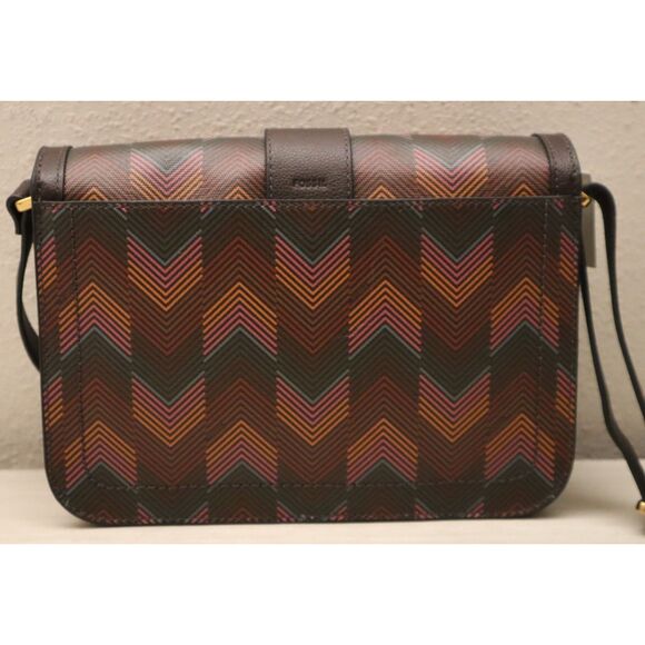 Fossil ZB11089998 Harlow Multi Print Zoey Large Flap Crossbody Bag Purse - Picture 6 of 16